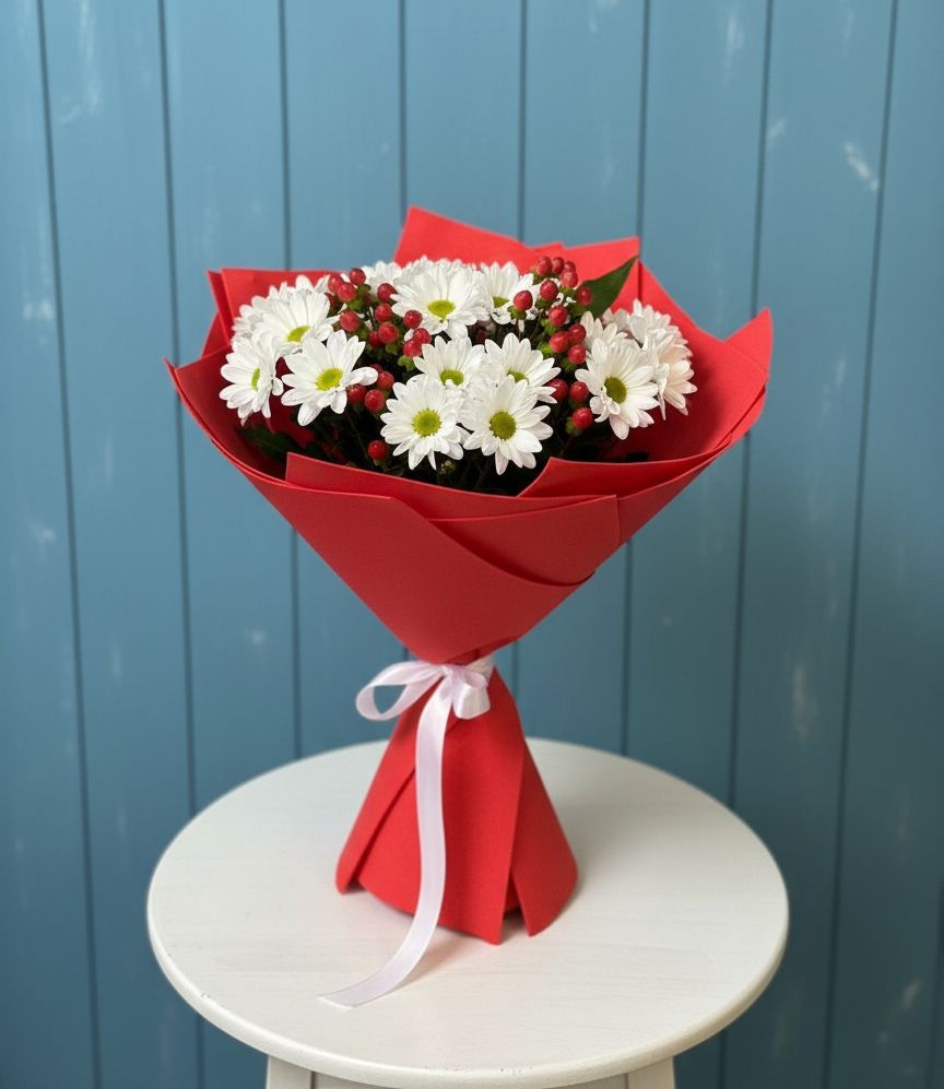 Букет цветов из: Хризантемы в Войвож