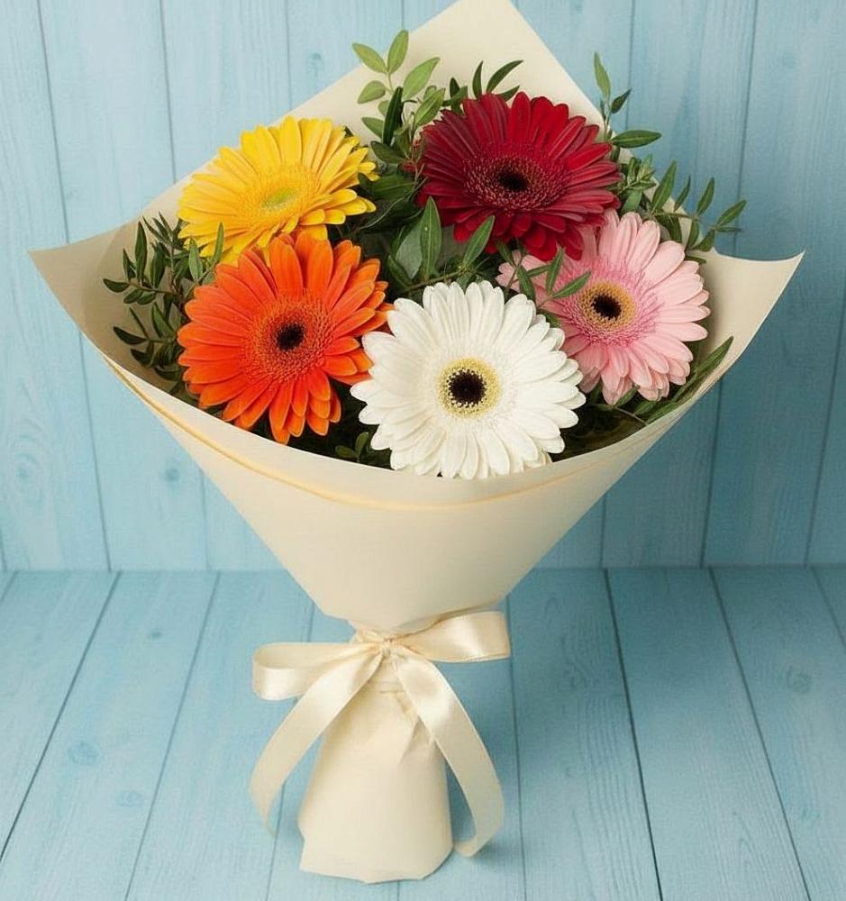 Букет цветов из: Герберы в Войвож
