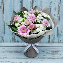 Букет цветов из:  Герберы, Альстромерии и Хризантемы #REPLACE_PRED# Войвож