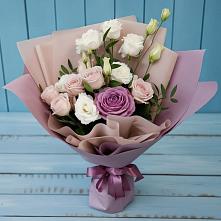 Букет цветов из:  Розы и Лизиантусы в Войвож