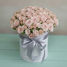 Цветочная композиция из Розы в шляпной коробке в Войвож