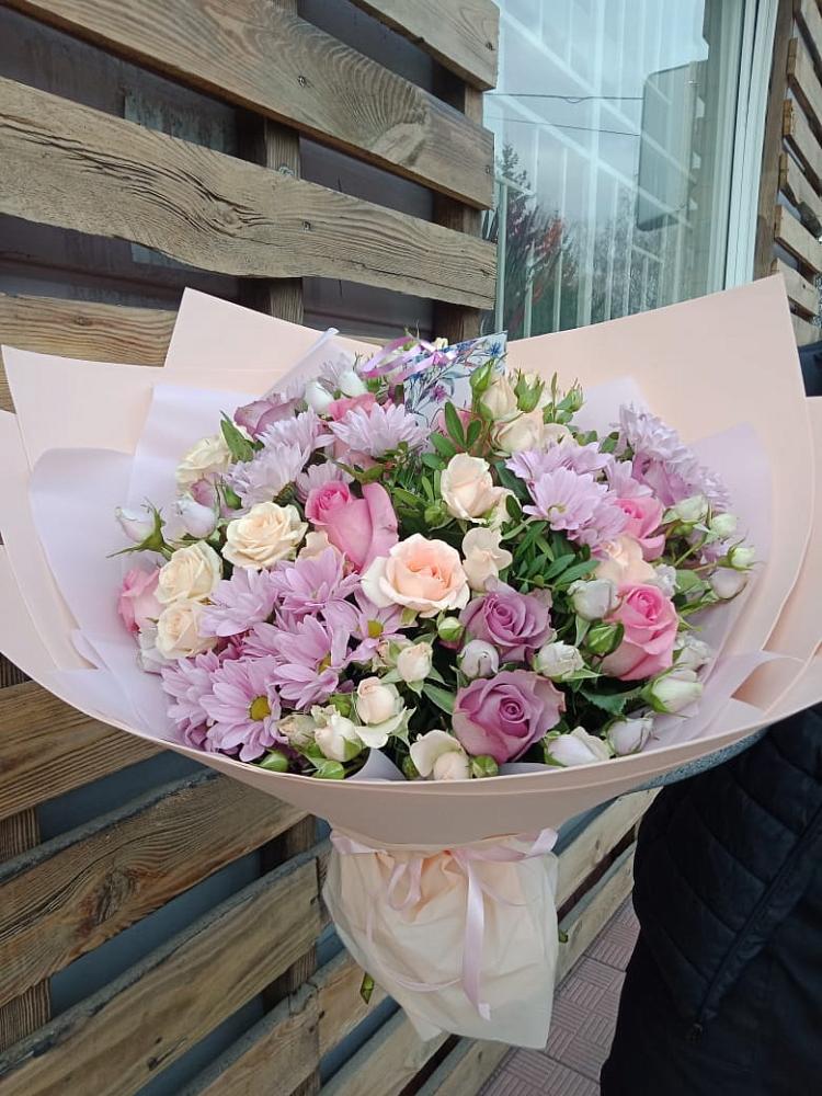 Букет цветов из: Розы и Хризантемы в Войвож