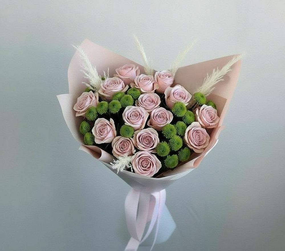 Букет цветов из: Розы и Хризантемы в Войвож