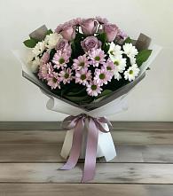 Букет цветов из:  Хризантемы и Розы в Войвож