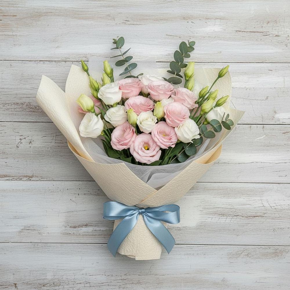 Букет цветов из: Лизиантусы в Войвож